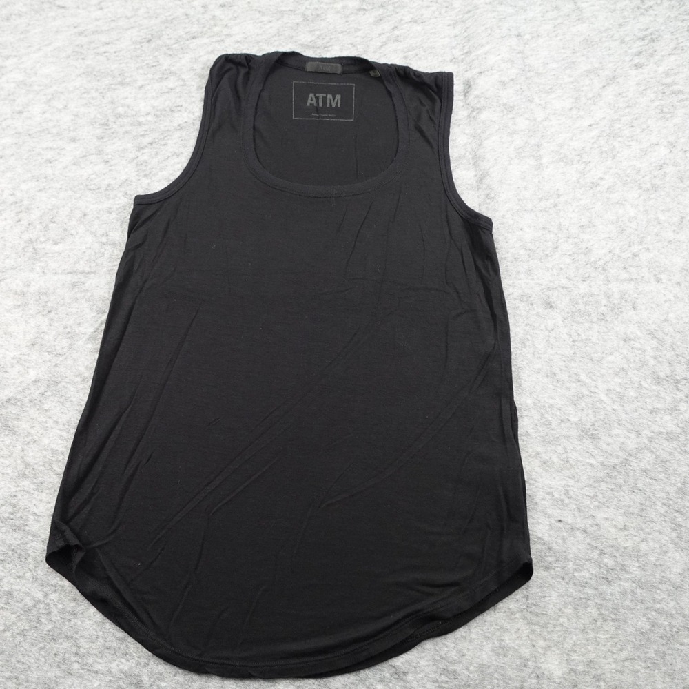 ATM‎ Anthony Thomas Melillo Top Womens Small Black Tank Sleeveless Scoop Neck